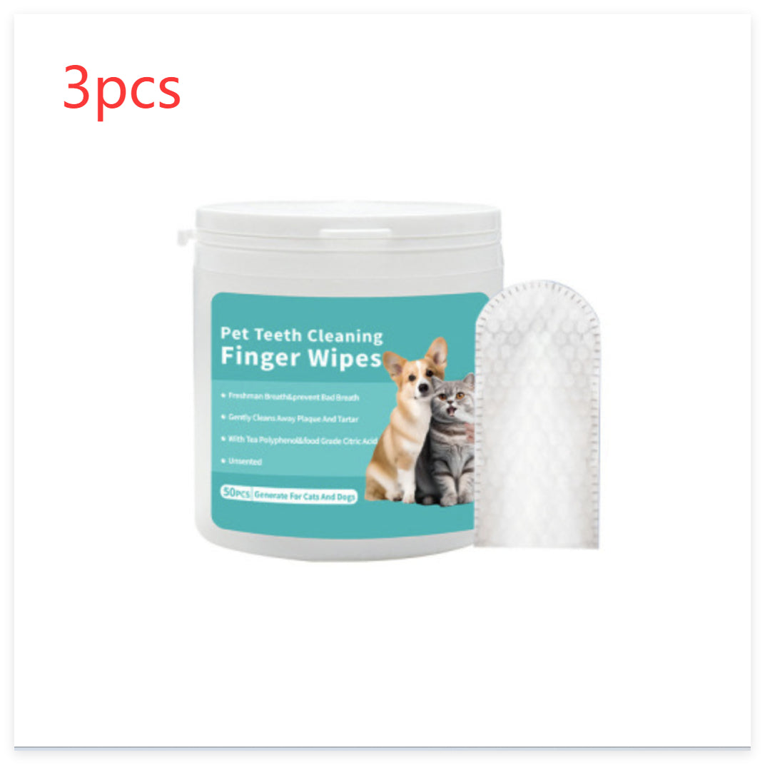 Disposable Pet Cleaning Products Teeth Cleaning Wipes Ear Care Fingertips Ear Mite Removal Cat And Dog Ear Cleaning Pet Products